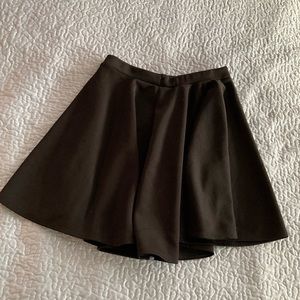 Black mini skirt